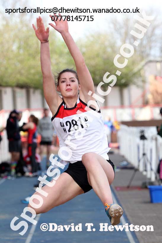Womens long jump, Gateshead Open Medal Meeting. Photo: David T. Hewitson/Sports for All Pics